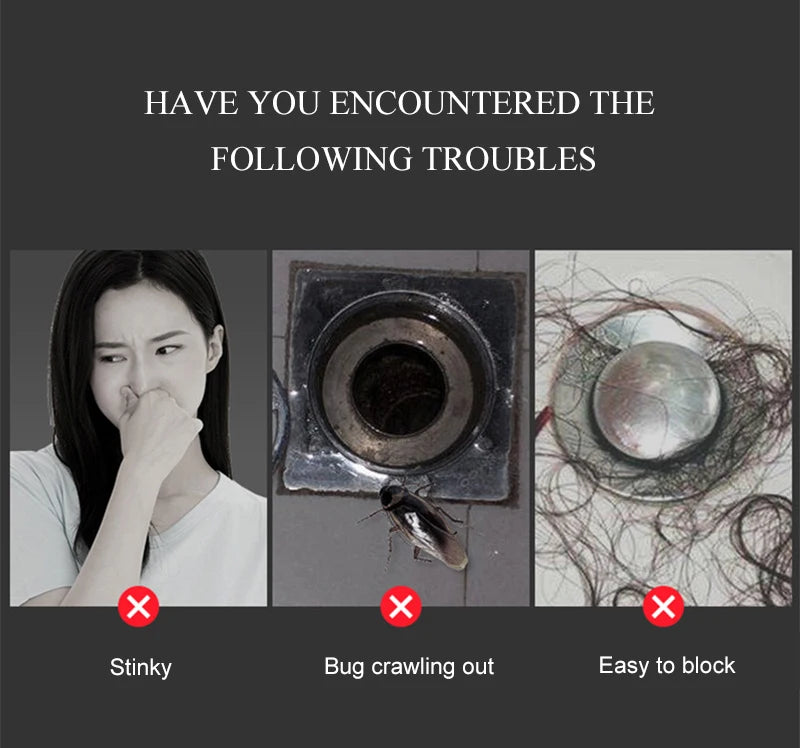 Sink Strainer Shower Drain Plug Hair Catcher Bathtub Shower Kitchen Sink Sewer Hair Filter Screen Silicone Bathroom Accessories