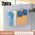 Kitchen Wall Mounted Cabinet Door Preservation Film Preservation Bag Storage Rack