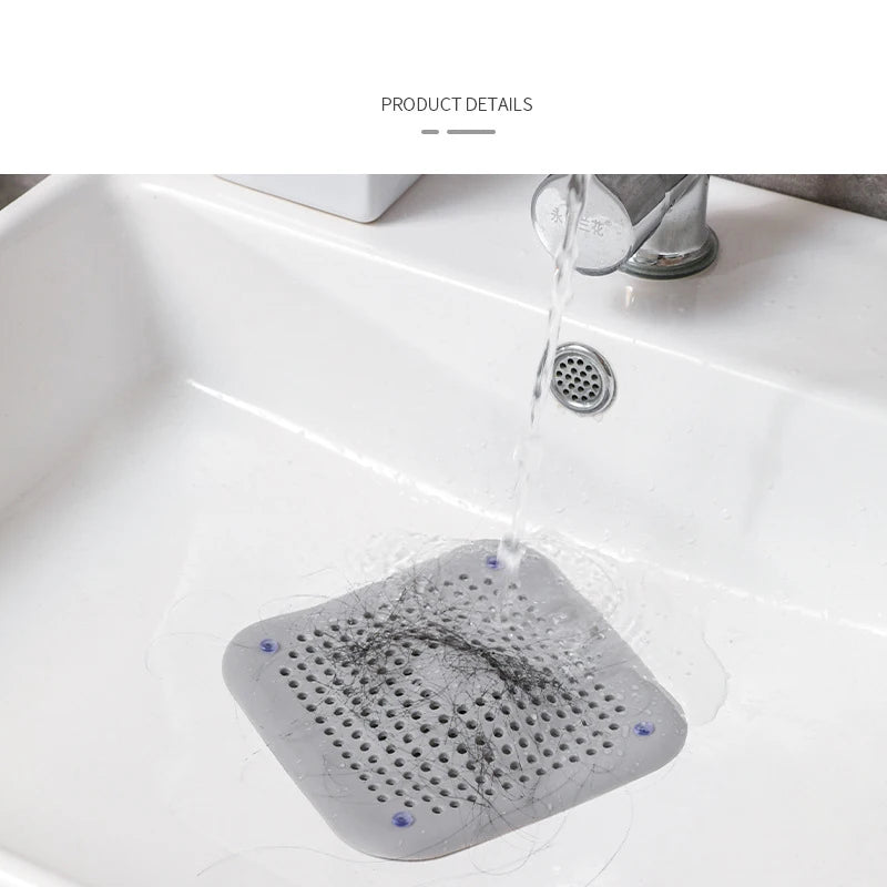 Sink Strainer Shower Drain Plug Hair Catcher Bathtub Shower Kitchen Sink Sewer Hair Filter Screen Silicone Bathroom Accessories