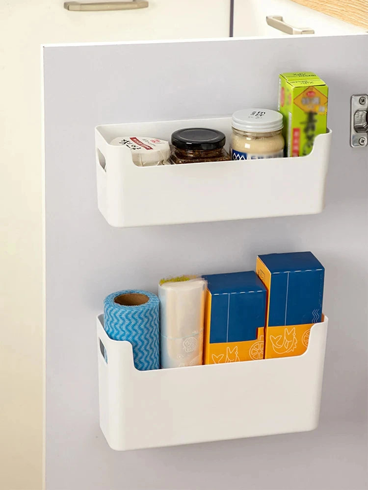 Kitchen Wall Mounted Cabinet Door Preservation Film Preservation Bag Storage Rack