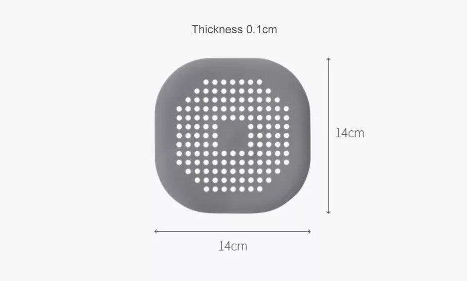 Sink Strainer Shower Drain Plug Hair Catcher Bathtub Shower Kitchen Sink Sewer Hair Filter Screen Silicone Bathroom Accessories