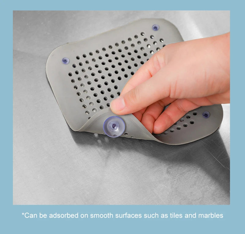 Sink Strainer Shower Drain Plug Hair Catcher Bathtub Shower Kitchen Sink Sewer Hair Filter Screen Silicone Bathroom Accessories